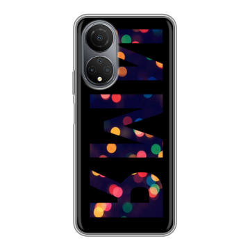 Силиконовый чехол на Huawei Honor X7 с принтом ИМЯ