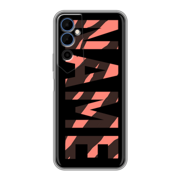 Силиконовый чехол на Tecno Pova Neo 2 с принтом NAME