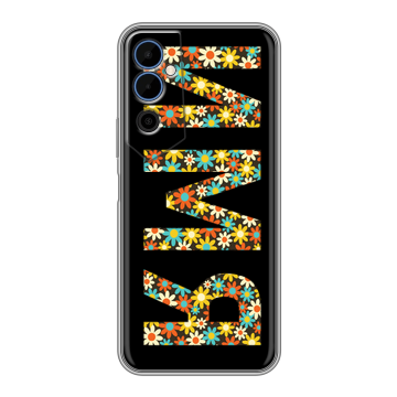 Силиконовый чехол на Tecno Pova Neo 2 с принтом ИМЯ