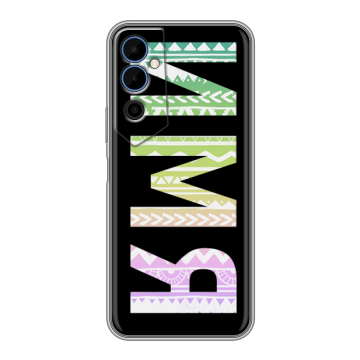 Силиконовый чехол на Tecno Pova Neo 2 с принтом ИМЯ