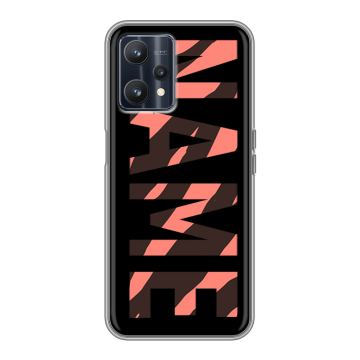 Силиконовый чехол на Realme 9 5G с принтом NAME