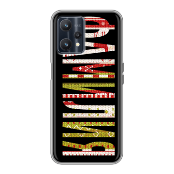 Силиконовый чехол на Realme 9 5G с принтом ФАМИЛИЯ