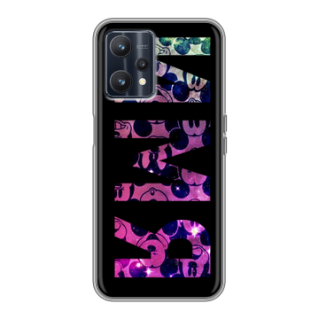 Силиконовый чехол на Realme 9 5G с принтом ИМЯ