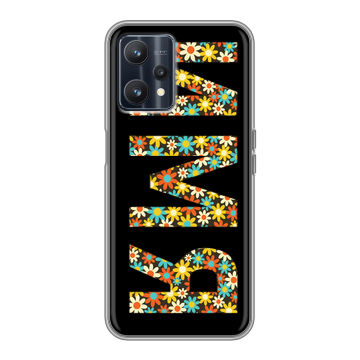 Силиконовый чехол на Realme 9 5G с принтом ИМЯ