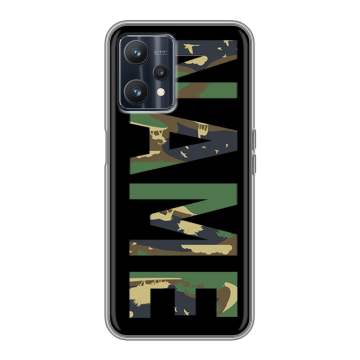 Силиконовый чехол на Realme 9 5G с принтом NAME