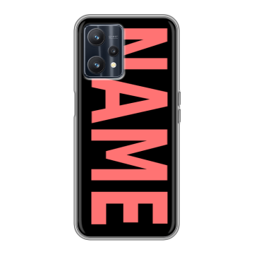 Силиконовый чехол на Realme 9 5G с принтом NAME