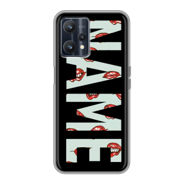 Силиконовый чехол на Realme 9 5G с принтом NAME