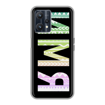 Силиконовый чехол на Realme 9 5G с принтом ИМЯ