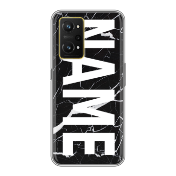 Силиконовый чехол на Realme GT Neo 3T с принтом NAME