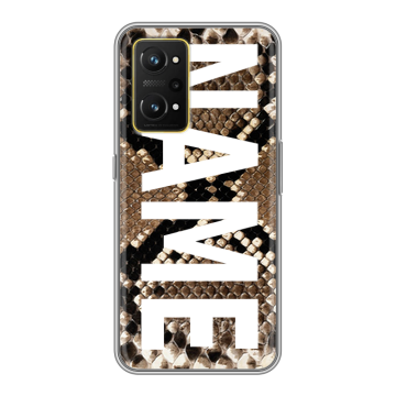 Силиконовый чехол на Realme GT Neo 3T с принтом NAME