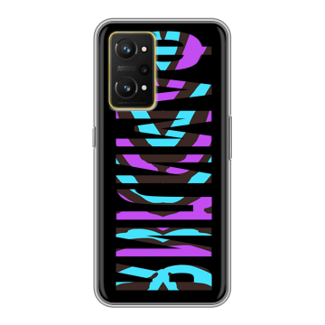 Силиконовый чехол на Realme GT Neo 3T с принтом ФАМИЛИЯ