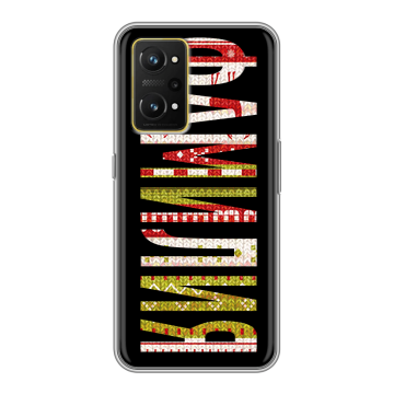 Силиконовый чехол на Realme GT Neo 3T с принтом ФАМИЛИЯ