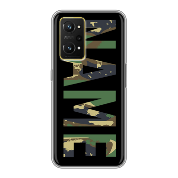 Силиконовый чехол на Realme GT Neo 3T с принтом NAME