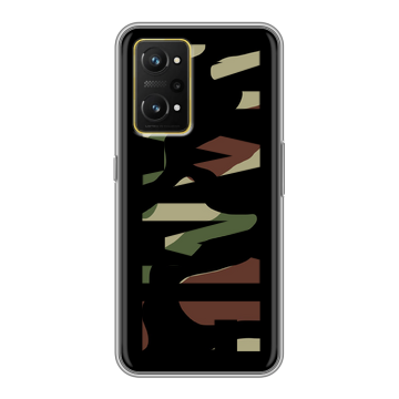 Силиконовый чехол на Realme GT Neo 3T с принтом NAME