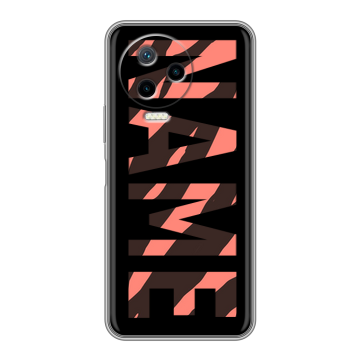 Силиконовый чехол на Infinix Note 12 2023 G99 с принтом NAME
