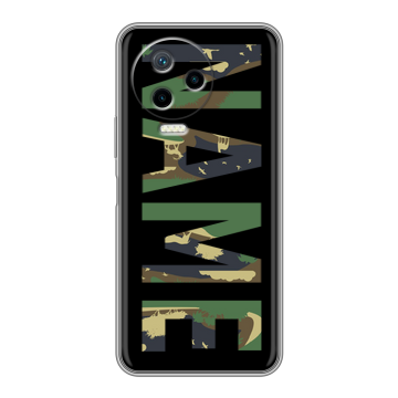Силиконовый чехол на Infinix Note 12 2023 G99 с принтом NAME
