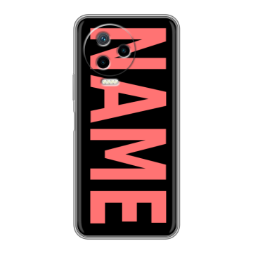 Силиконовый чехол на Infinix Note 12 2023 G99 с принтом NAME
