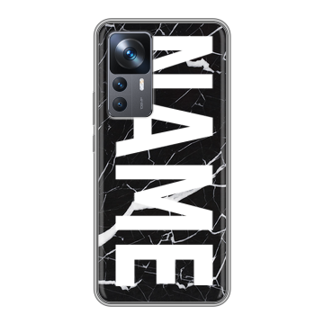 Силиконовый чехол на Xiaomi 12T с принтом NAME