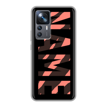 Силиконовый чехол на Xiaomi 12T с принтом NAME