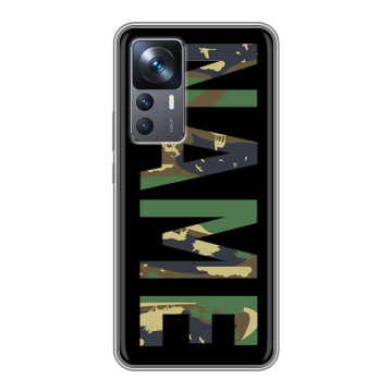 Силиконовый чехол на Xiaomi 12T с принтом NAME