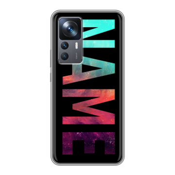 Силиконовый чехол на Xiaomi 12T с принтом NAME
