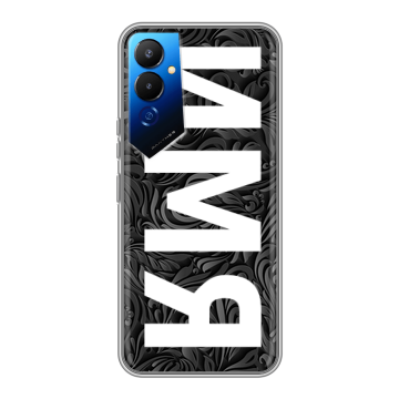 Силиконовый чехол на Tecno Pova 4 с принтом ИМЯ