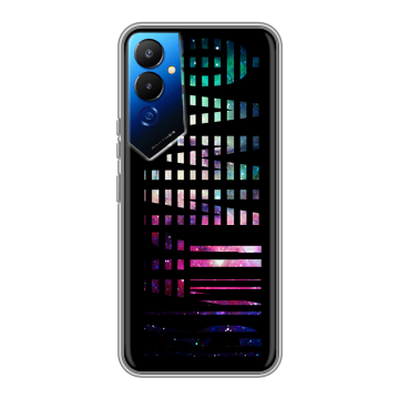 Силиконовый чехол на Tecno Pova 4 с принтом ФАМИЛИЯ