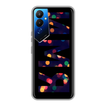 Силиконовый чехол на Tecno Pova 4 с принтом ИМЯ