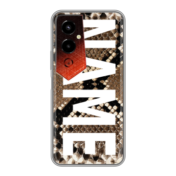 Силиконовый чехол на Tecno Pova 4 Pro с принтом NAME