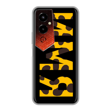 Силиконовый чехол на Tecno Pova 4 Pro с принтом ИМЯ
