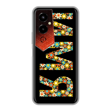 Силиконовый чехол на Tecno Pova 4 Pro с принтом ИМЯ