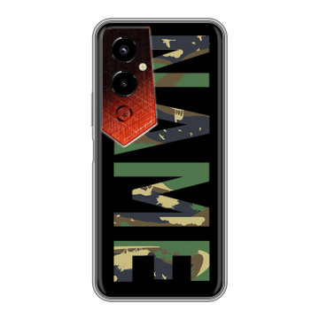 Силиконовый чехол на Tecno Pova 4 Pro с принтом NAME