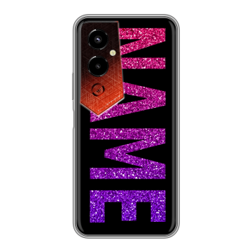 Силиконовый чехол на Tecno Pova 4 Pro с принтом NAME