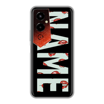 Силиконовый чехол на Tecno Pova 4 Pro с принтом NAME