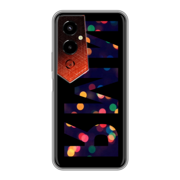 Силиконовый чехол на Tecno Pova 4 Pro с принтом ИМЯ