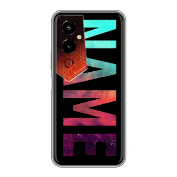 Силиконовый чехол на Tecno Pova 4 Pro с принтом NAME