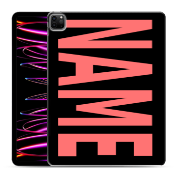 Силиконовый чехол на Ipad Pro 12.9 (2022) с принтом NAME