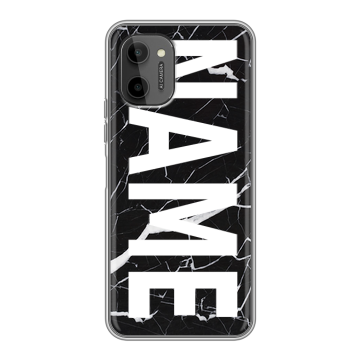 Силиконовый чехол на HTC Wildfire E Plus с принтом NAME
