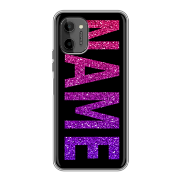 Силиконовый чехол на HTC Wildfire E Plus с принтом NAME