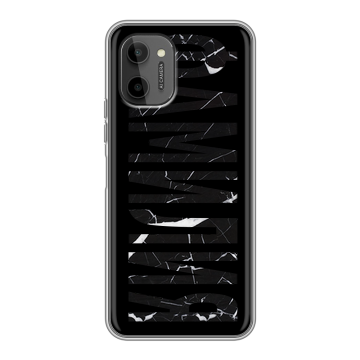 Силиконовый чехол на HTC Wildfire E Plus с принтом ФАМИЛИЯ