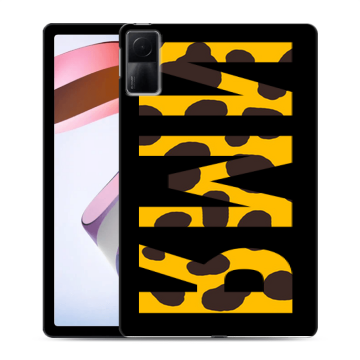 Силиконовый чехол на Xiaomi RedMi Pad с принтом ИМЯ