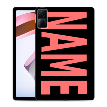 Силиконовый чехол на Xiaomi RedMi Pad с принтом NAME