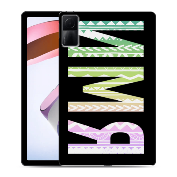 Силиконовый чехол на Xiaomi RedMi Pad с принтом ИМЯ