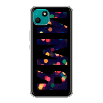 Силиконовый чехол на Wiko T10 с принтом ИМЯ