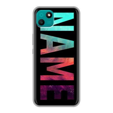 Силиконовый чехол на Wiko T10 с принтом NAME