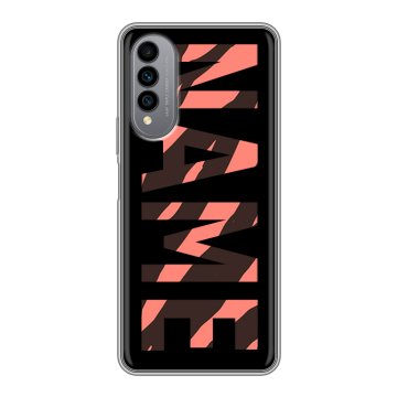Силиконовый чехол на Wiko T50 с принтом NAME
