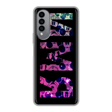 Силиконовый чехол на Wiko T50 с принтом ИМЯ