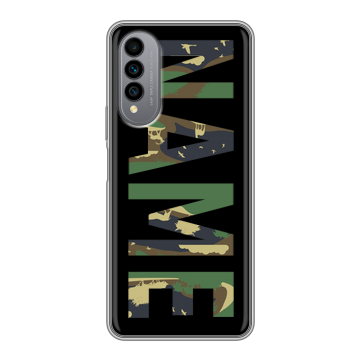 Силиконовый чехол на Wiko T50 с принтом NAME