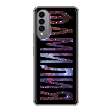 Силиконовый чехол на Wiko T50 с принтом ФАМИЛИЯ