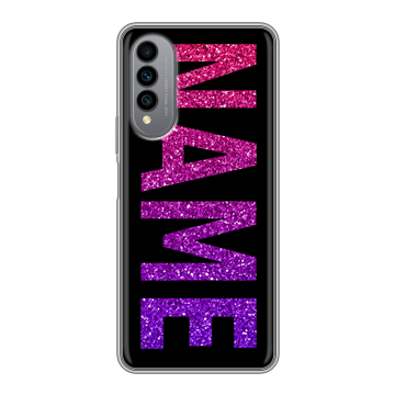 Силиконовый чехол на Wiko T50 с принтом NAME